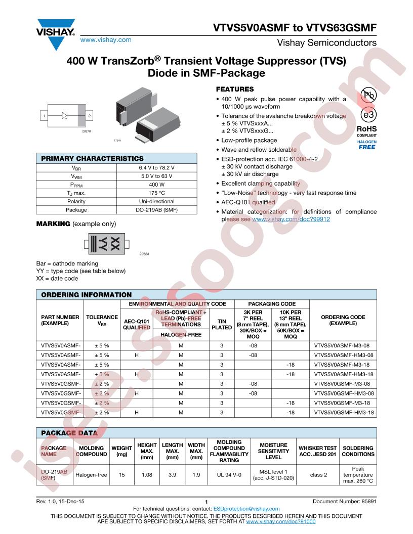 VTVS5V0ASMF