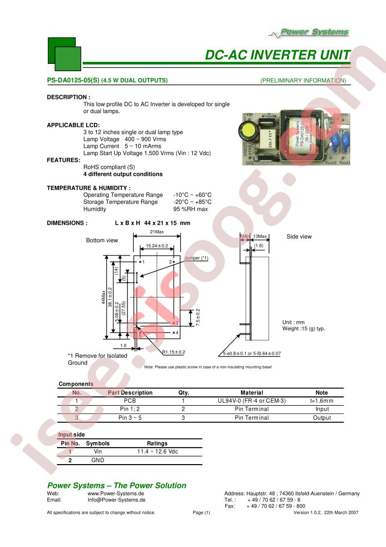 PS-DA0125-05