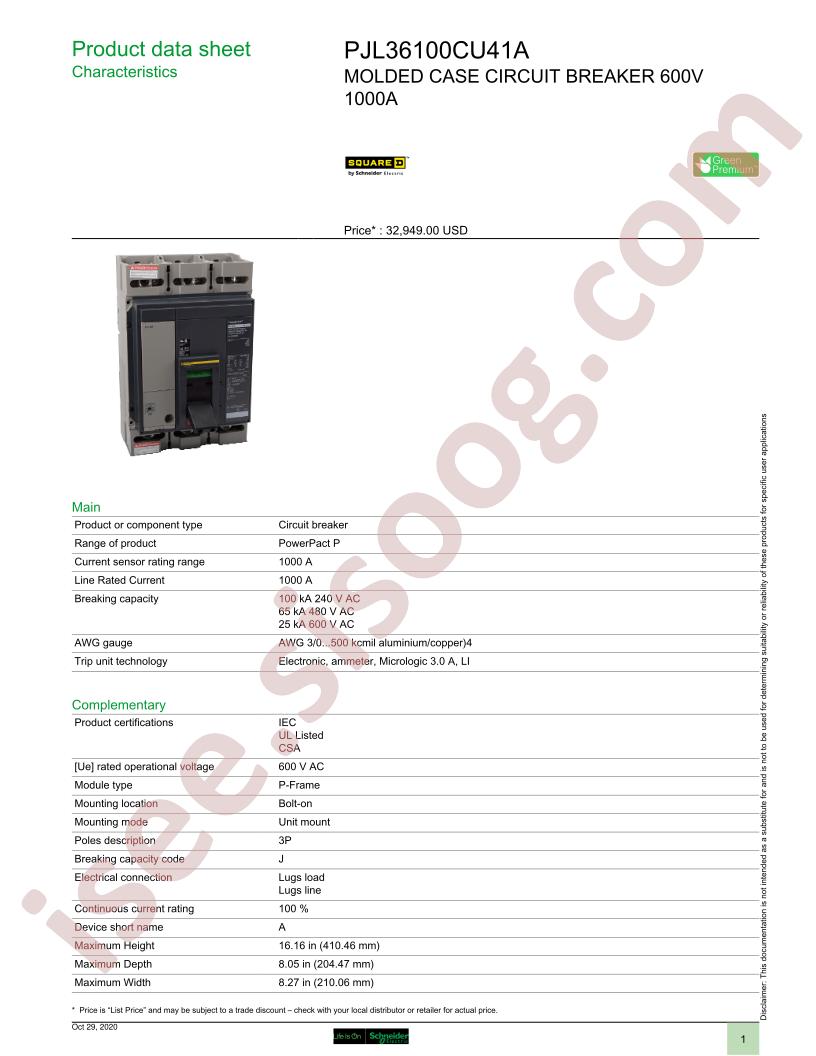 PJL36100CU41A