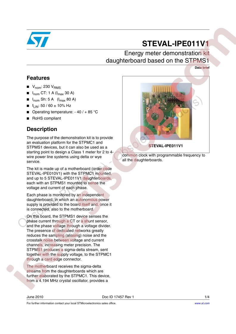 STEVAL-IPE011V1