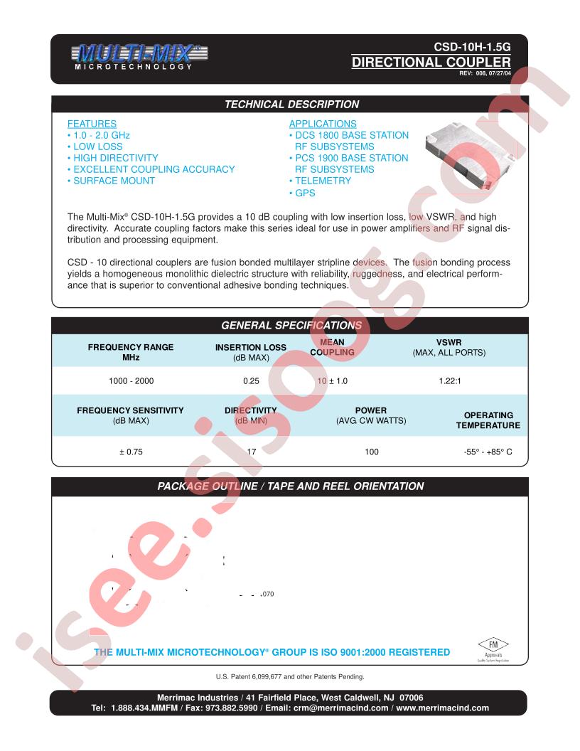 CSD-10H-1.5G