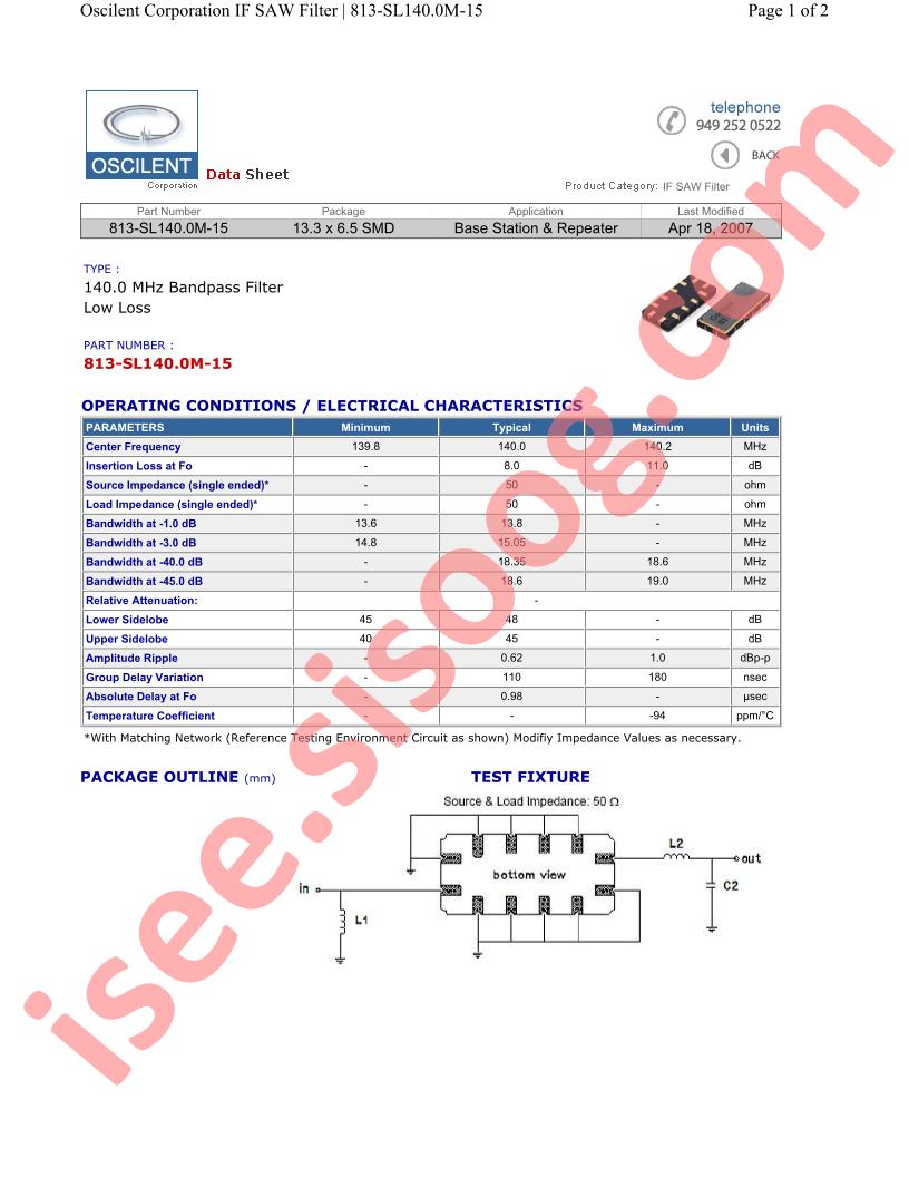 813-SL140.0M-15