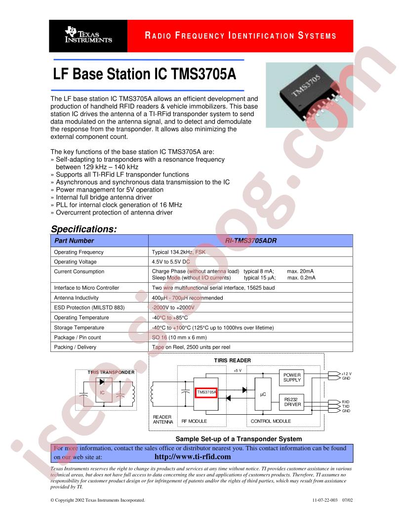TMS3705A