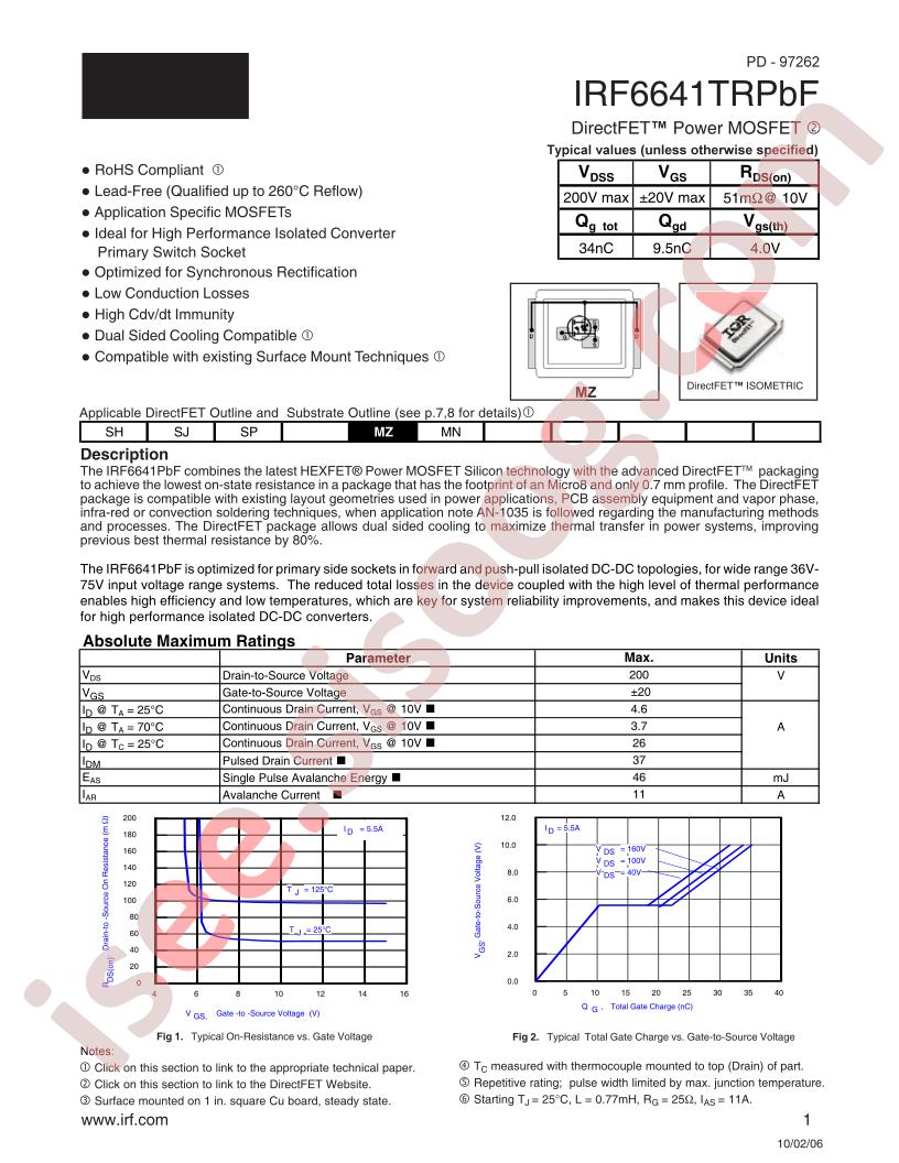 IRF6641TR1PBF