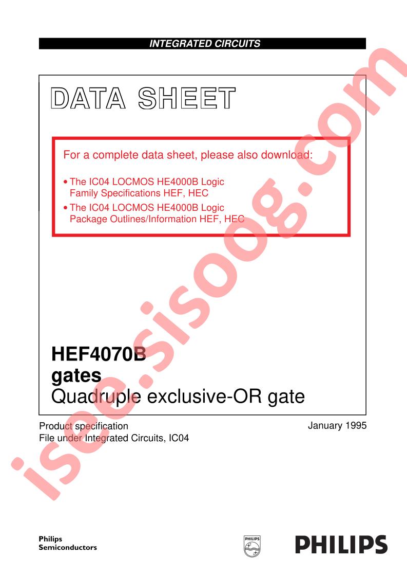 HEF4070B