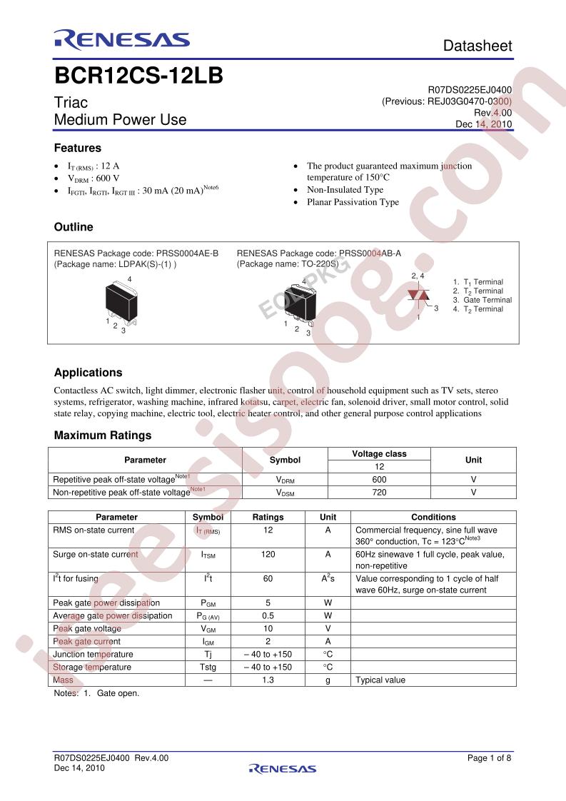 BCR12CS-12LBB00