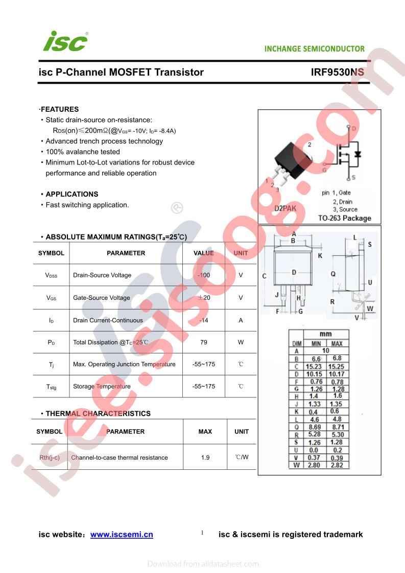 IRF9530NS