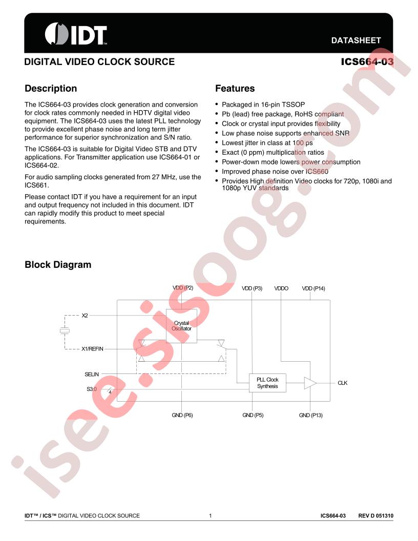 ICS664G-03LF