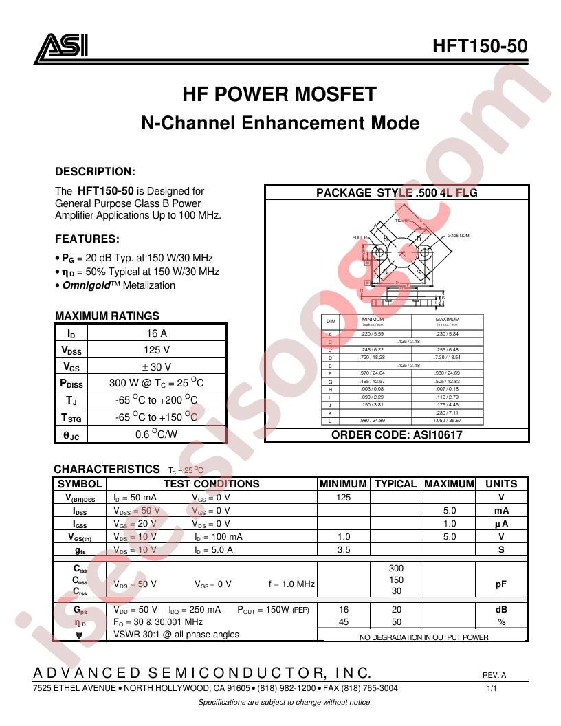 HFT150-50