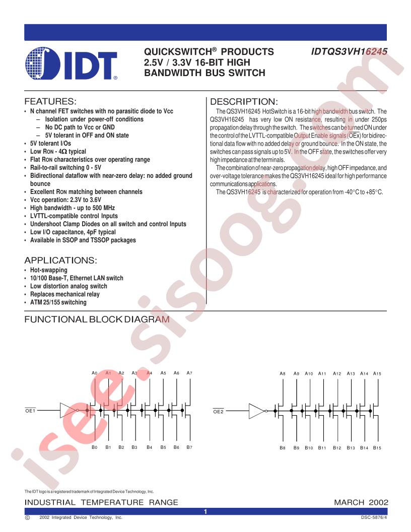 IDTQS3VH16245
