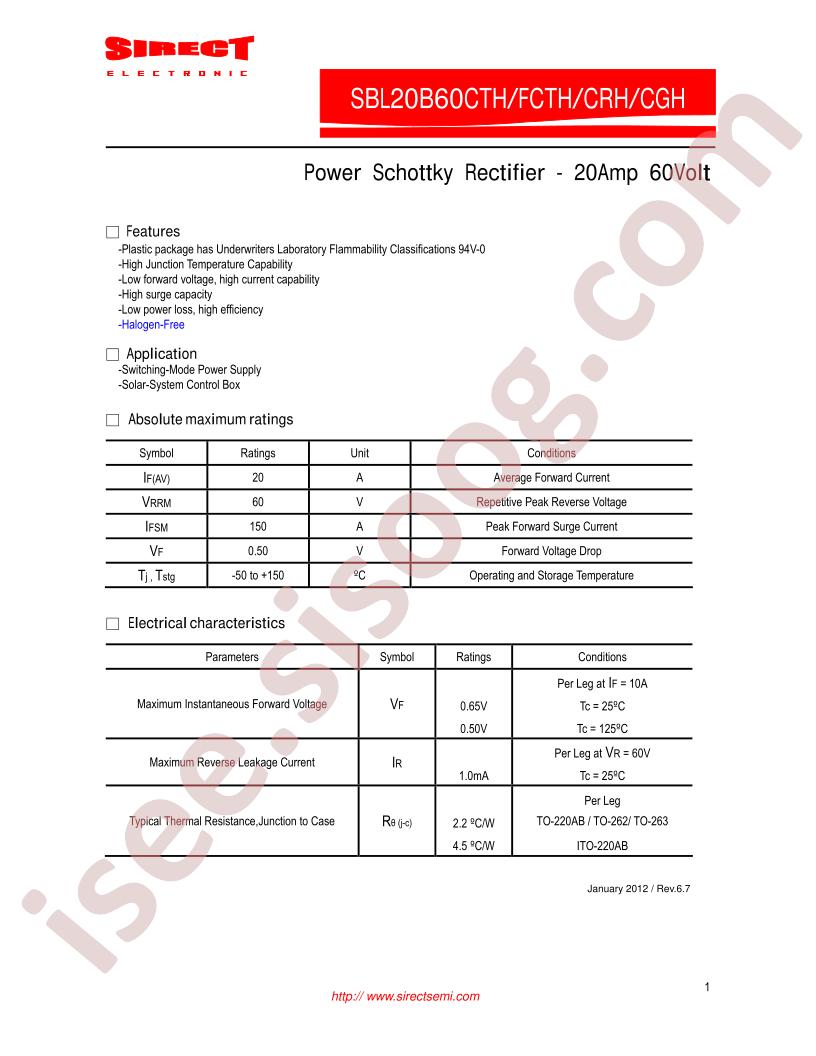 SBL20B60CTH