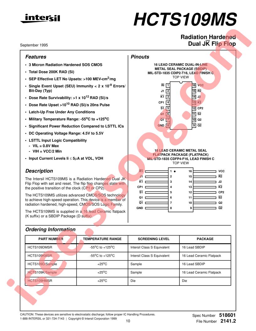 HCTS109K