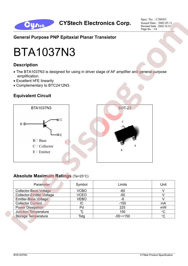BTA1037N3