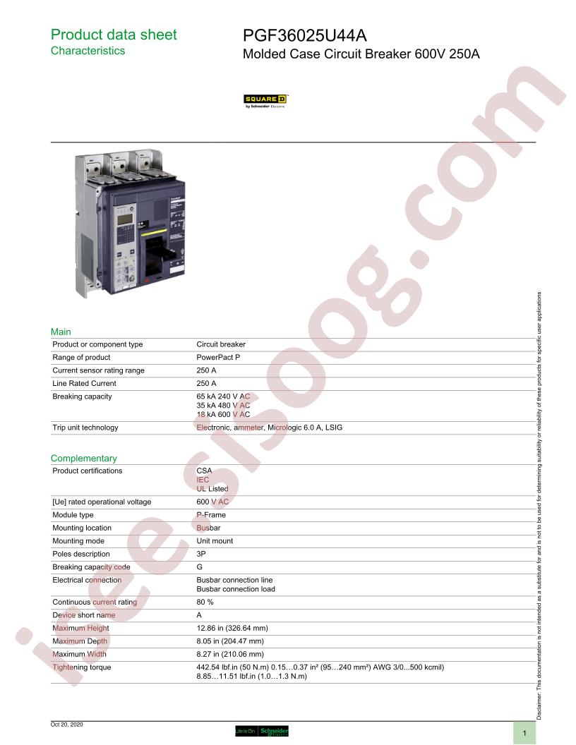 PGF36025U44A