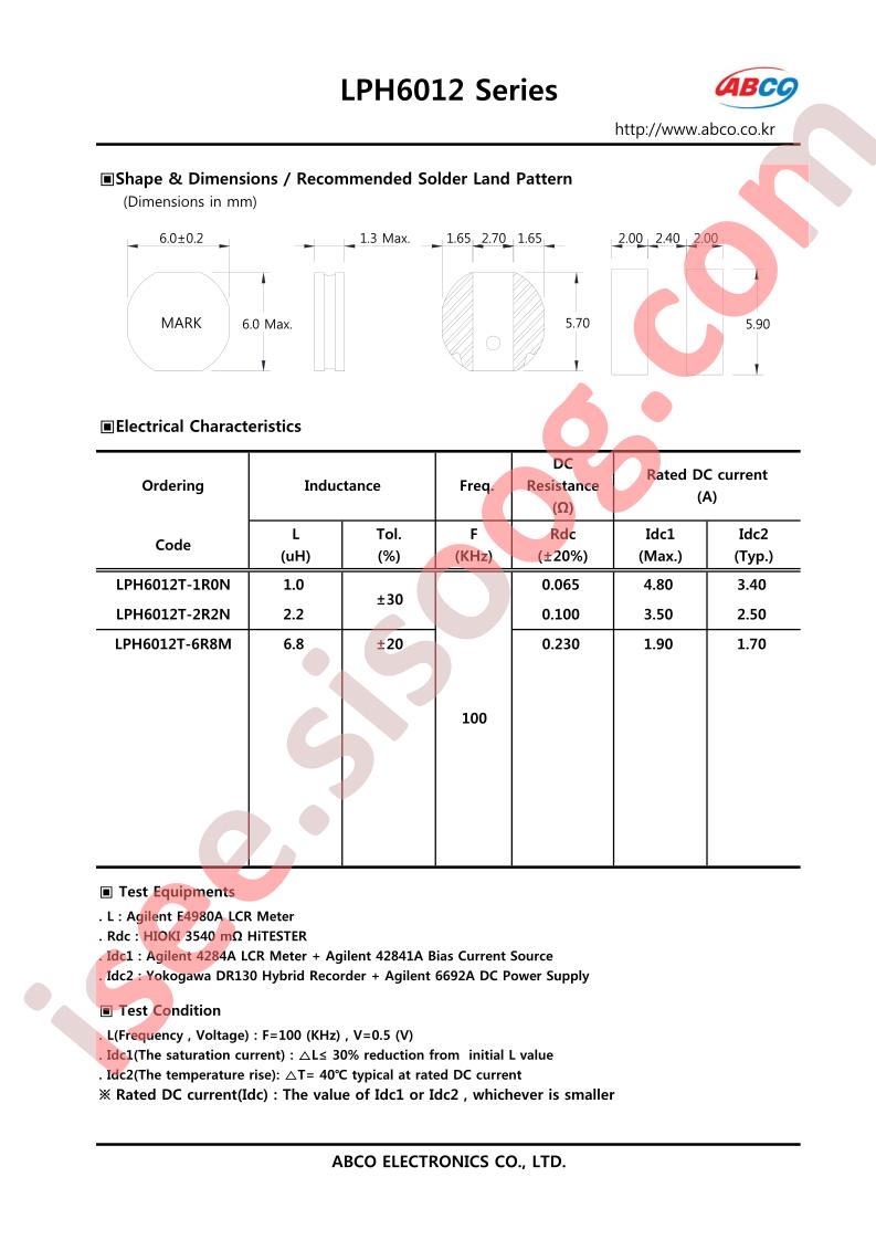 LPH6012T-1R0N