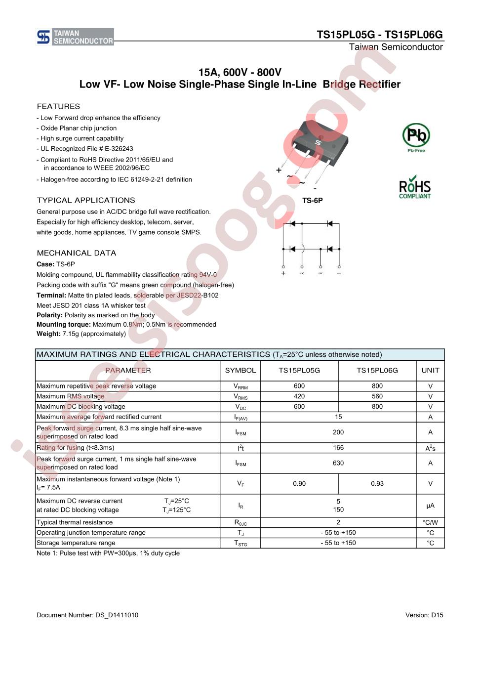TS15PL05G