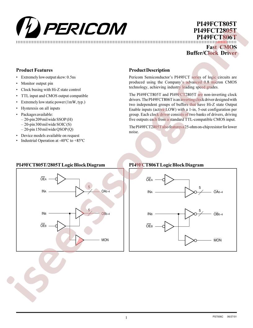 PI49FCT805T