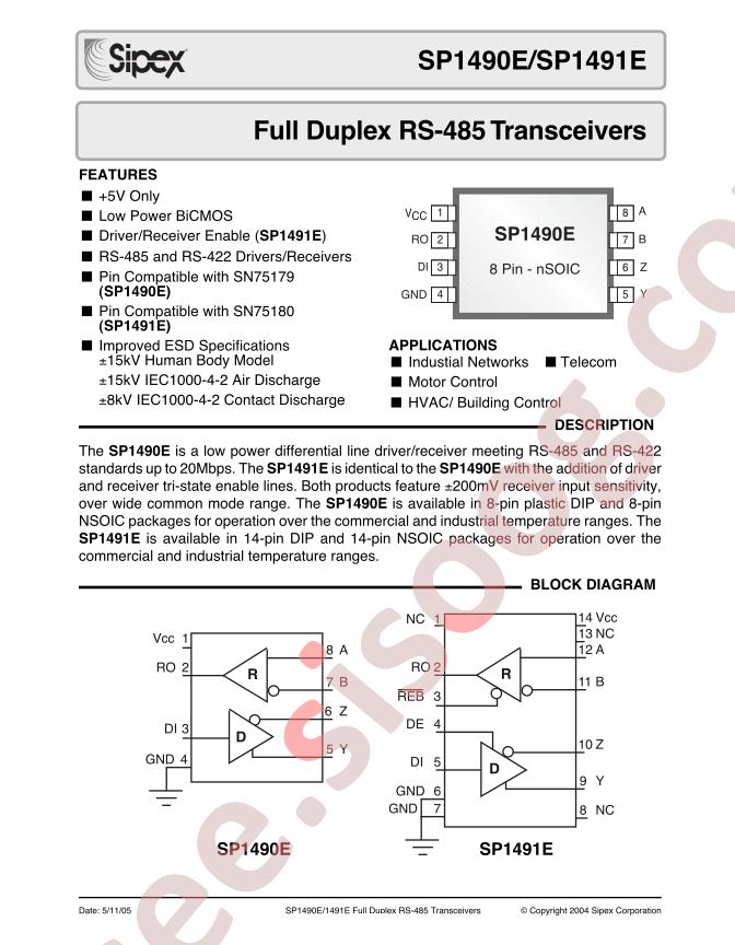 SP1490ECN