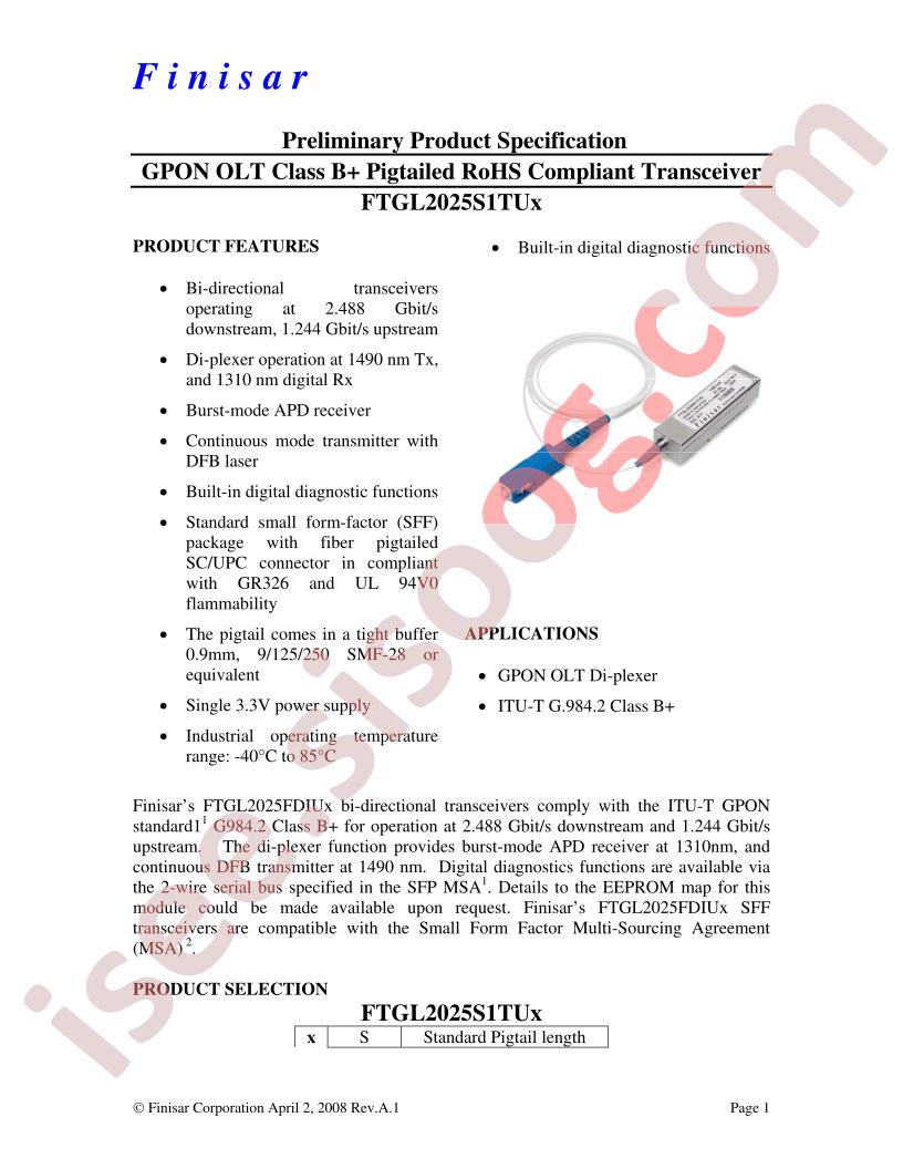 FTGL2025S1TUS