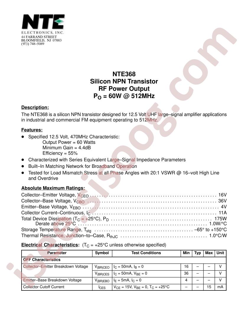 NTE368