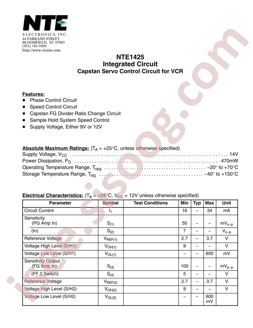 NTE1425