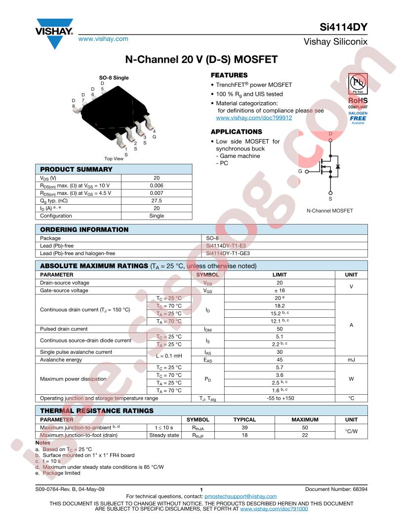 SI4114DY-T1-GE3