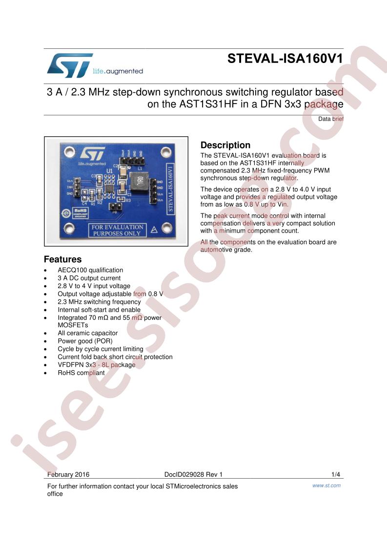 STEVAL-ISA160V1