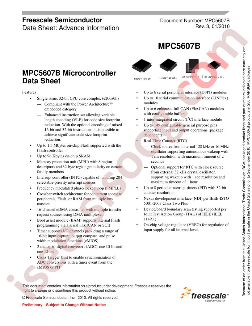 MPC5606BECLLR
