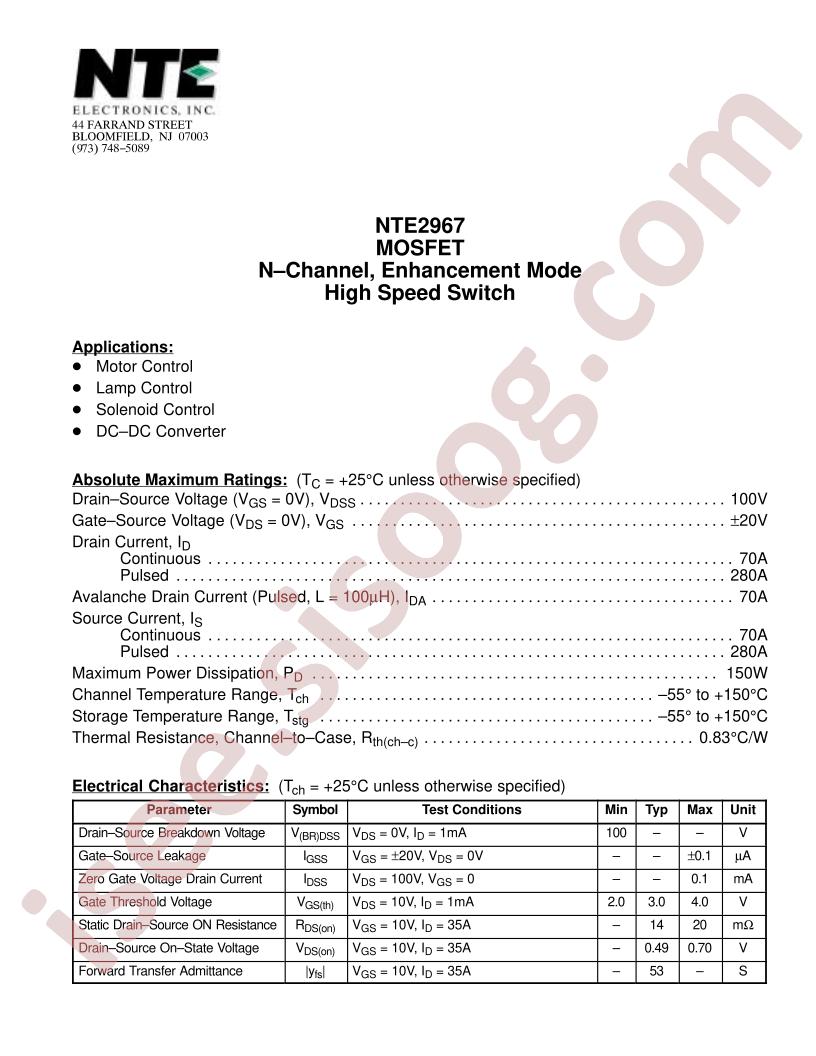NTE2967