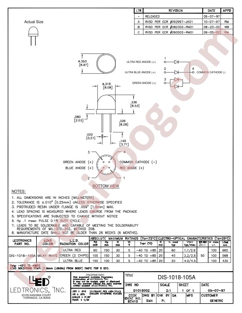 DIS-1018-105A