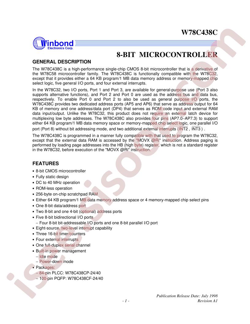 W78C438CP-40