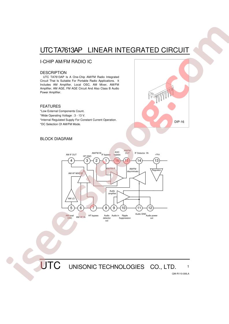 UTCTA7613AP