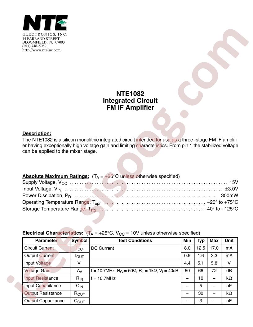 NTE1082