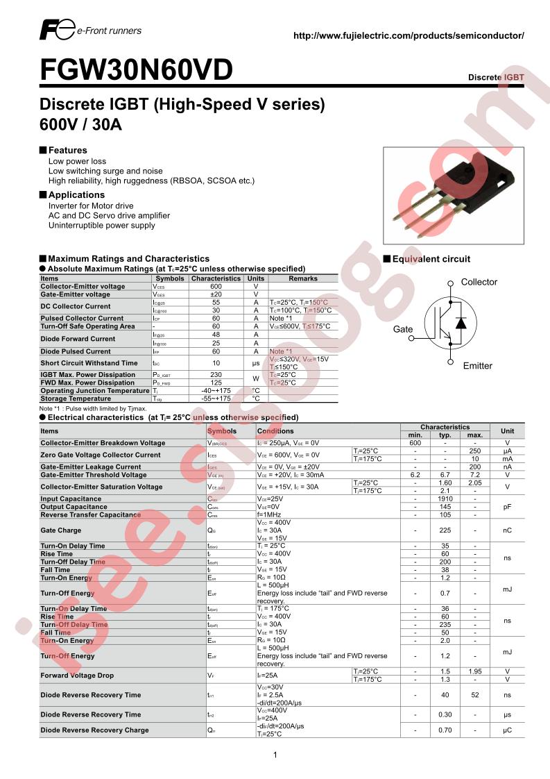 FGW30N60VD