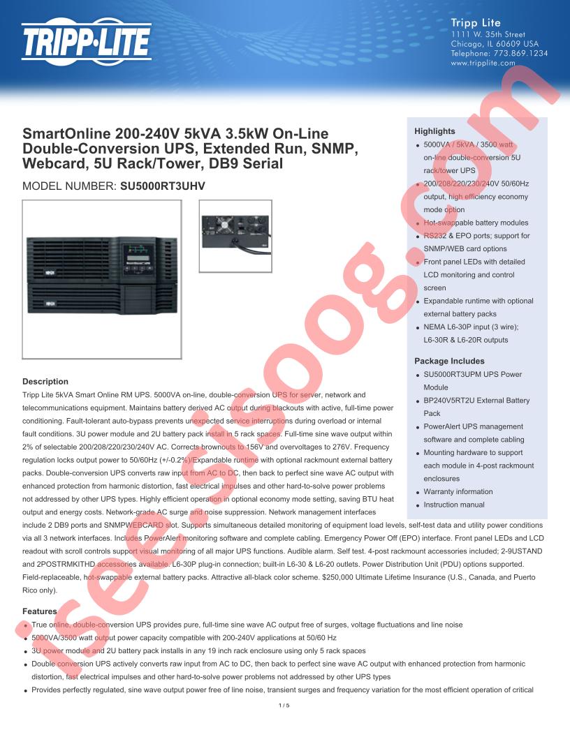 SU5000RT3UHV