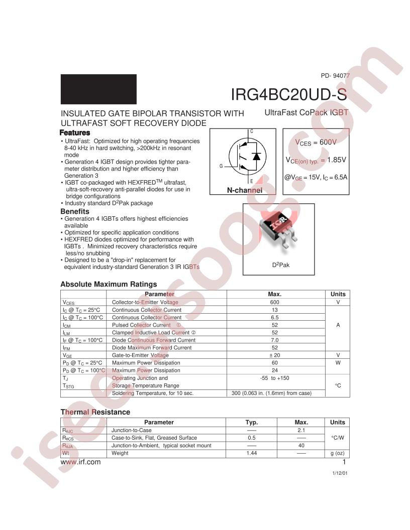 IRG4BC20UD-S