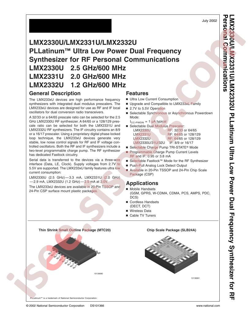 LMX2332U