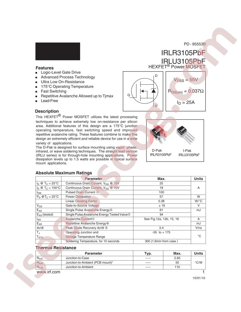 IRLR3105TRPBF