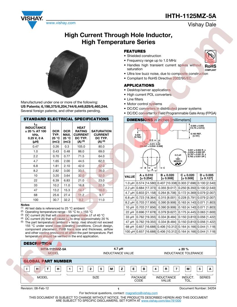 IHTH-1125MZ-5A