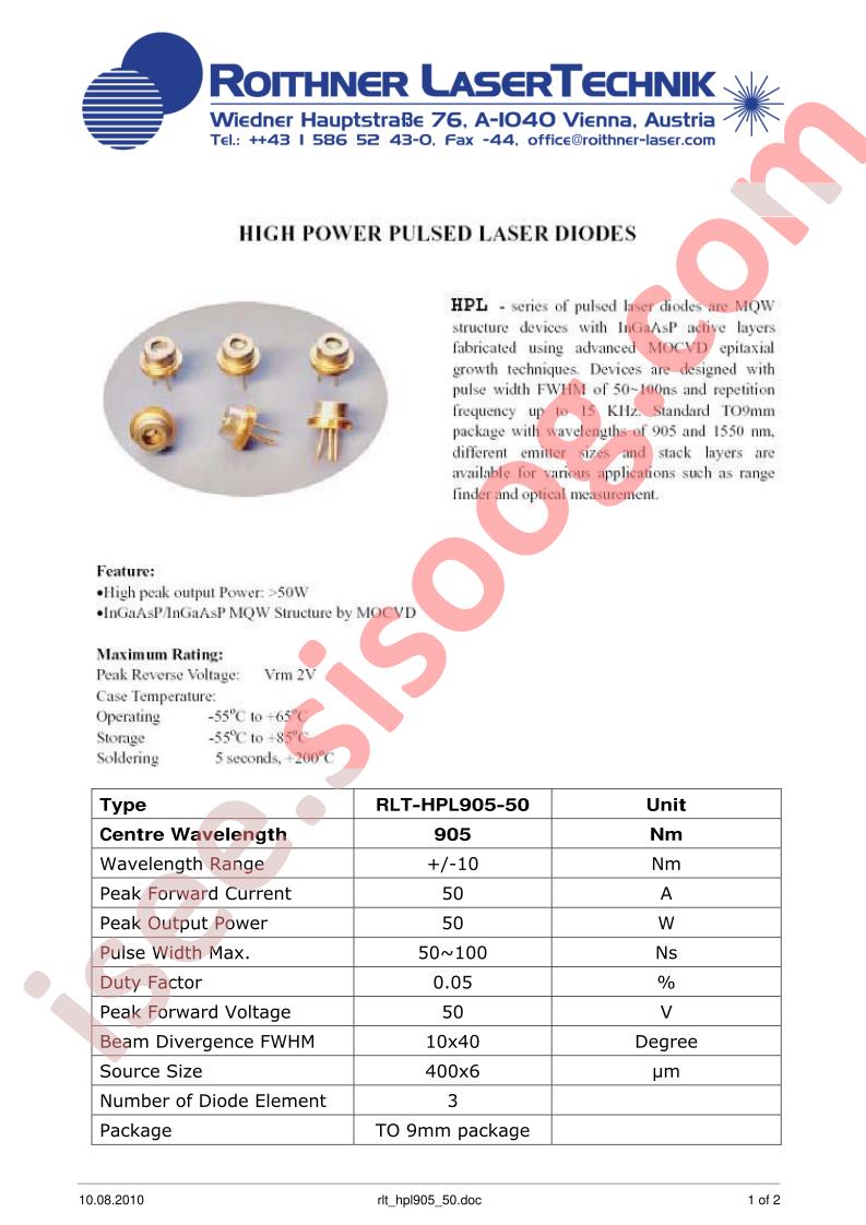 RLT-HPL905-50
