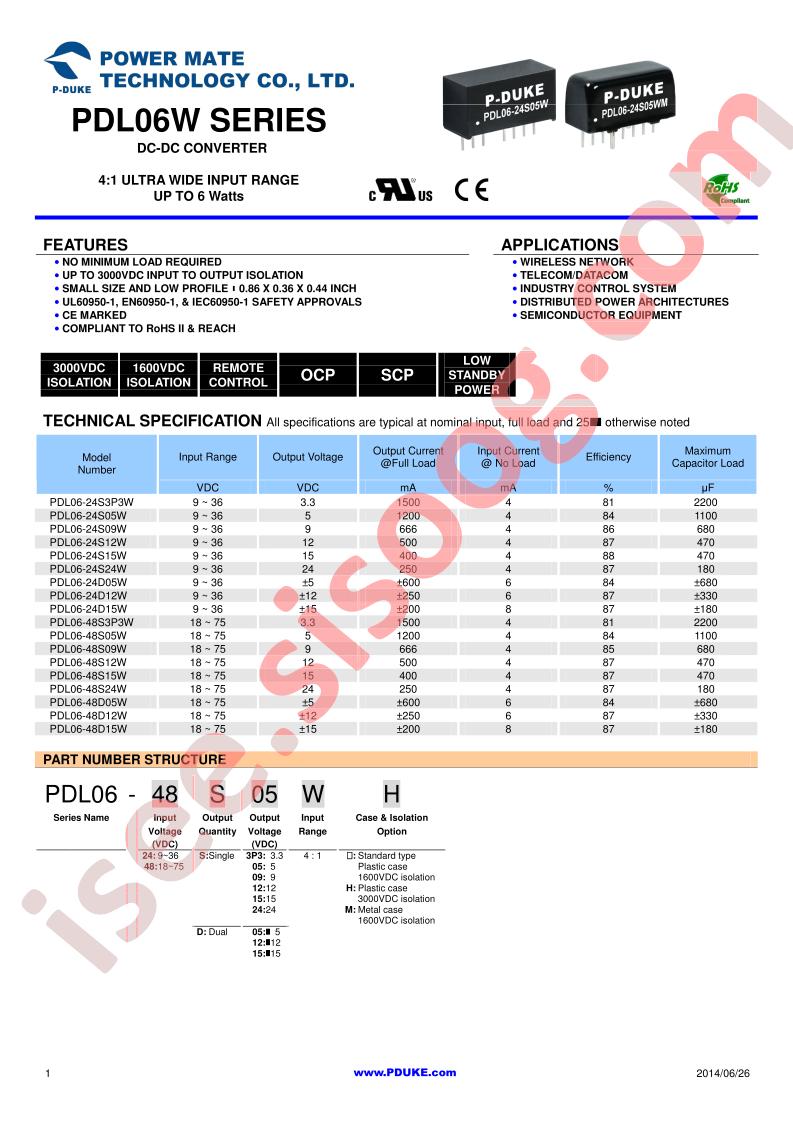 PDL06-48S3P3W