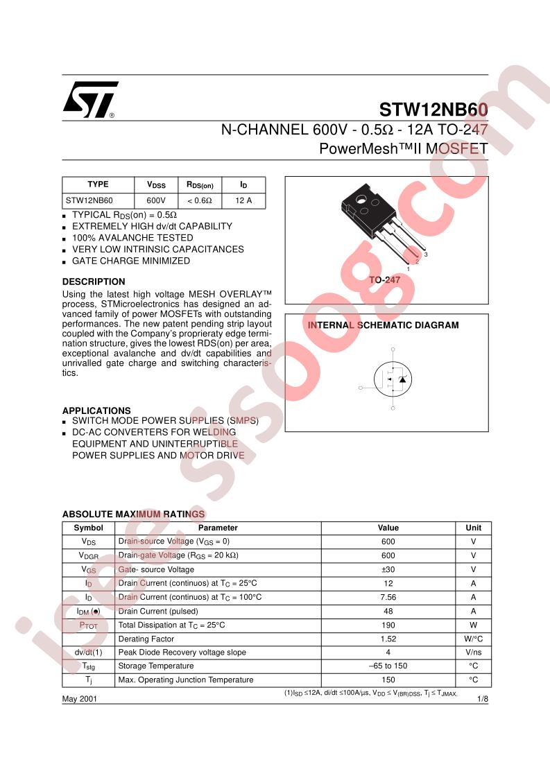 STW12NB60