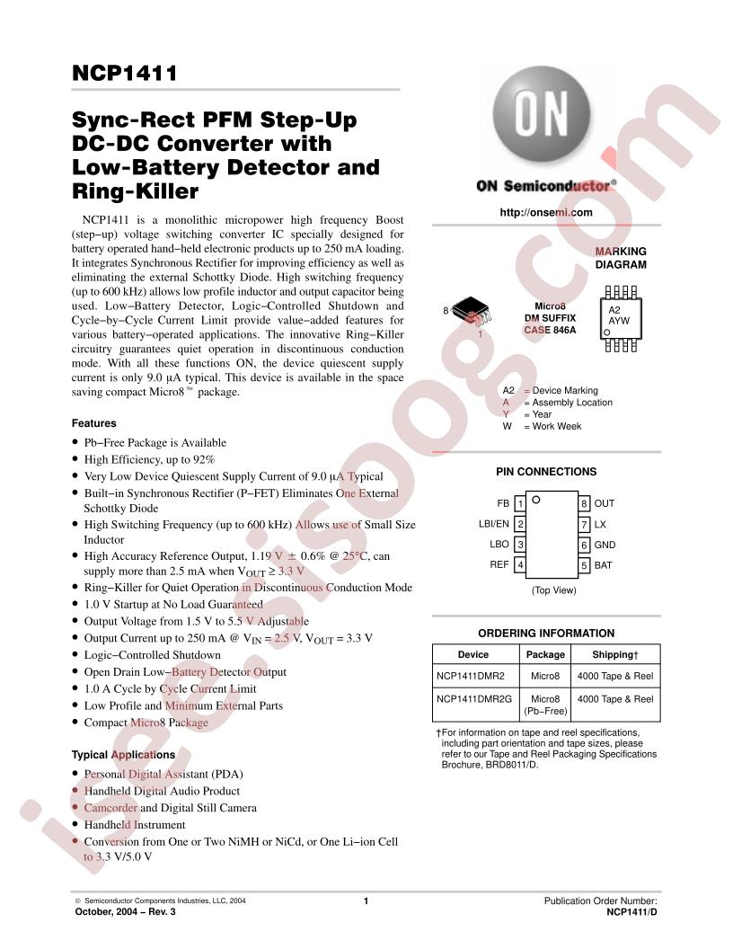 NCP1411DMR2G