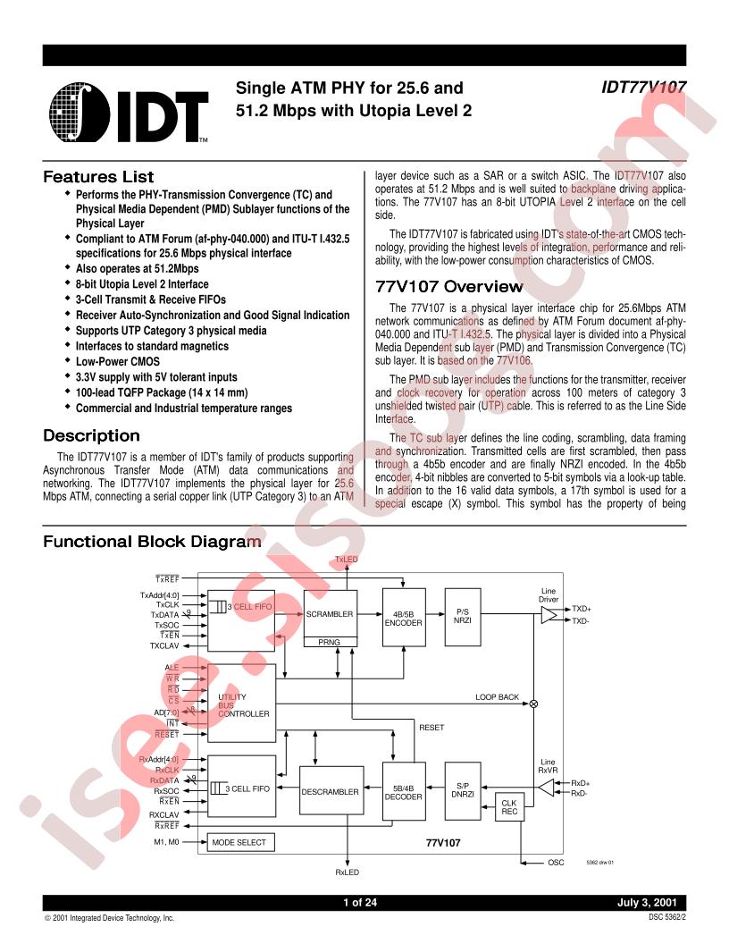 IDT77V107