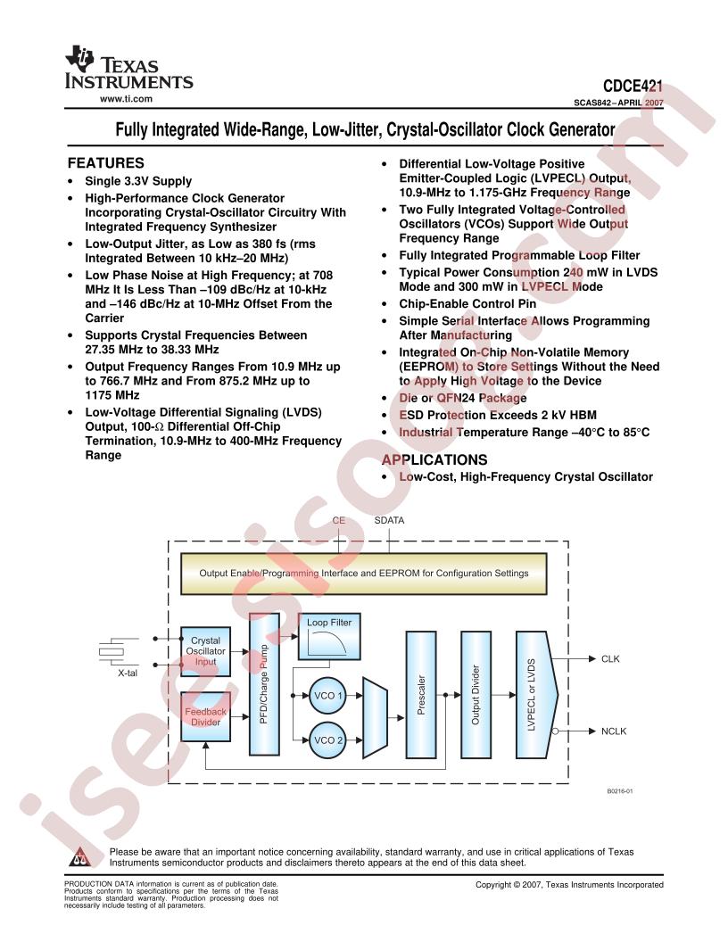 CDCE421RGERG4