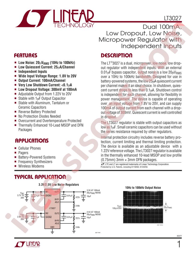 LT3027