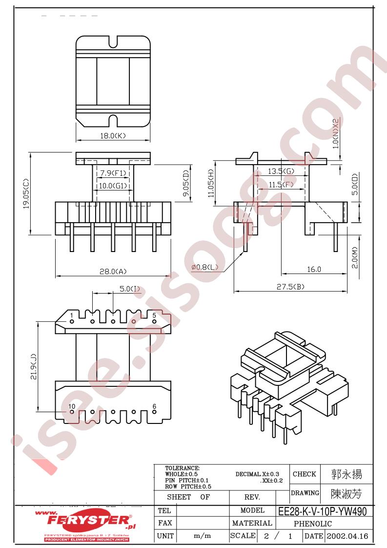 EE28-KV-10P-YW490