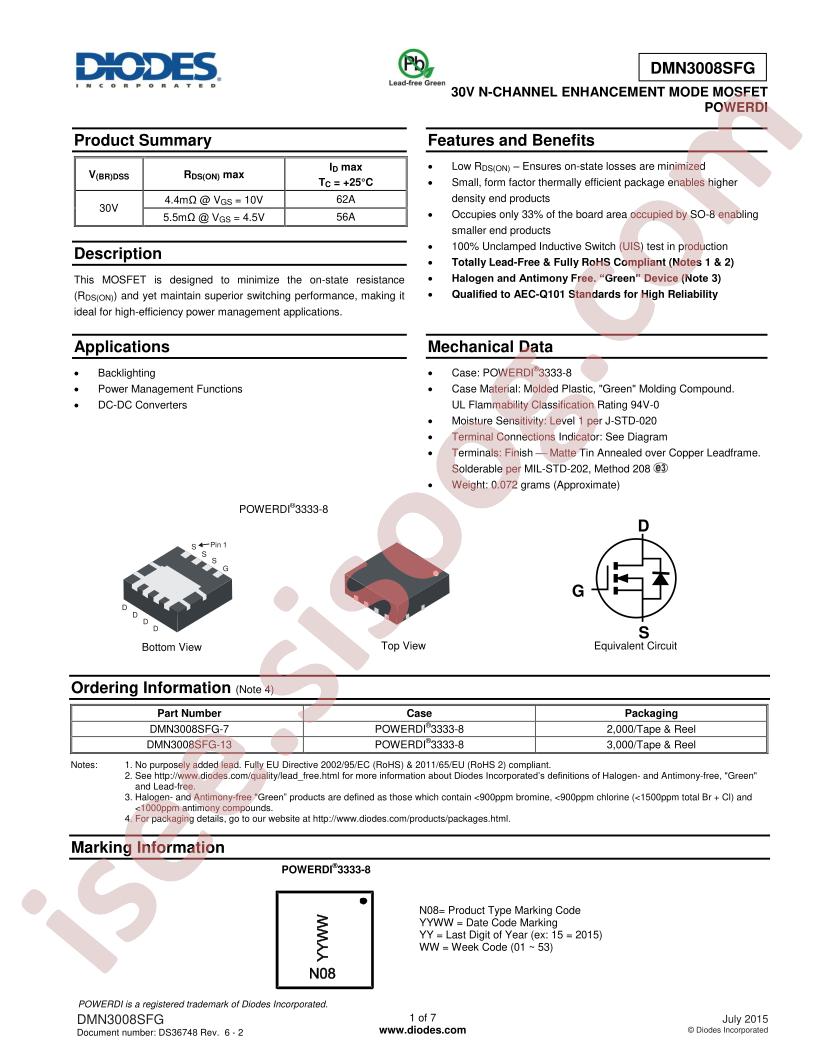 DMN3008SFG-13