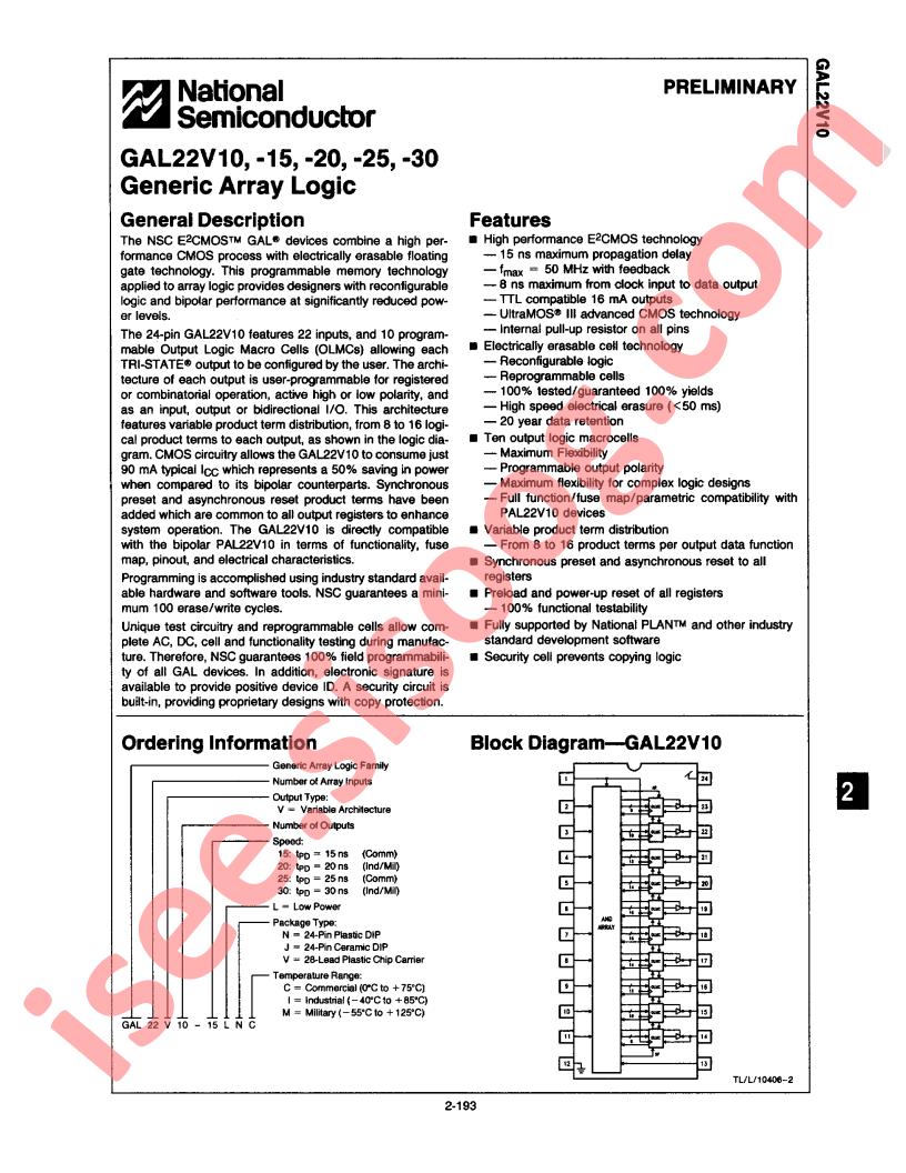 GAL22V10-15LJM