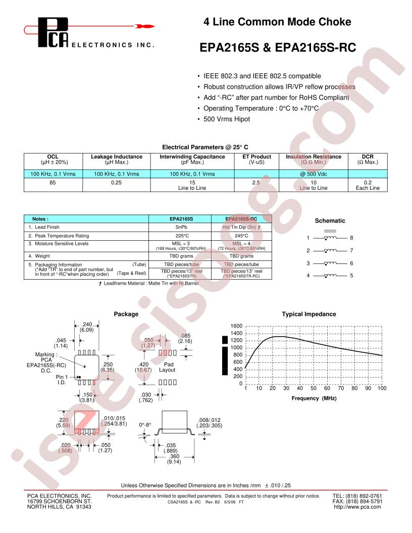 EPA2165S